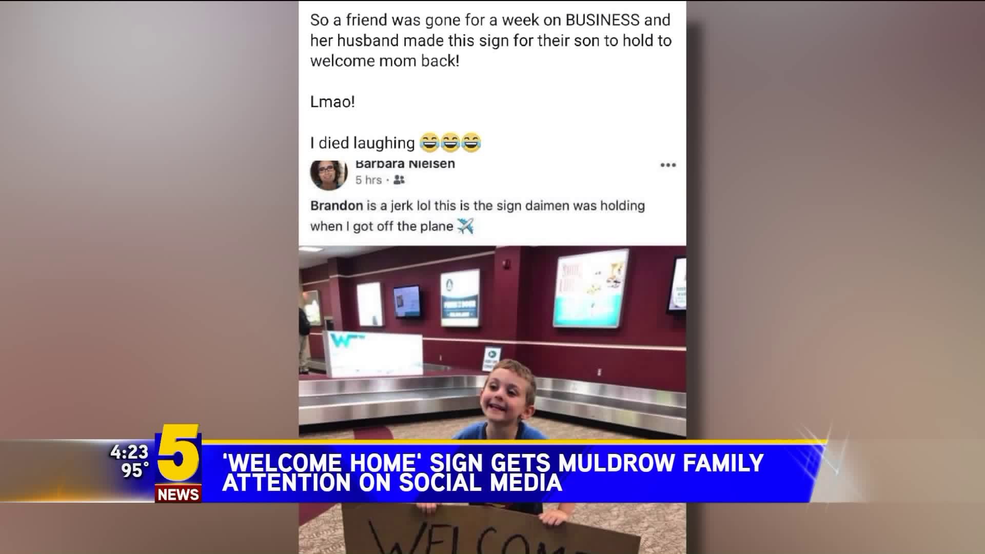 "Welcome Home" Sign Gets Attention On Social Media