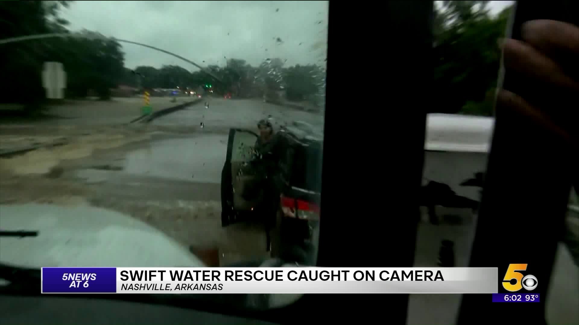 Swift Water Rescue in Nashville, Ark.