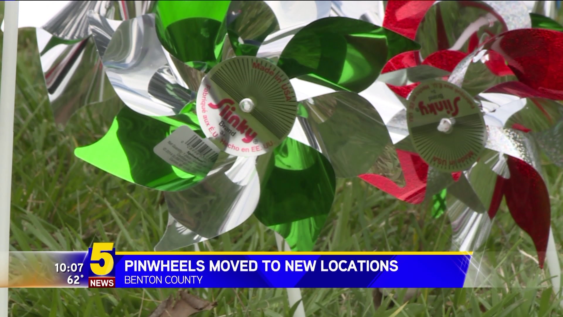 Pinwheels Moved To New Locations