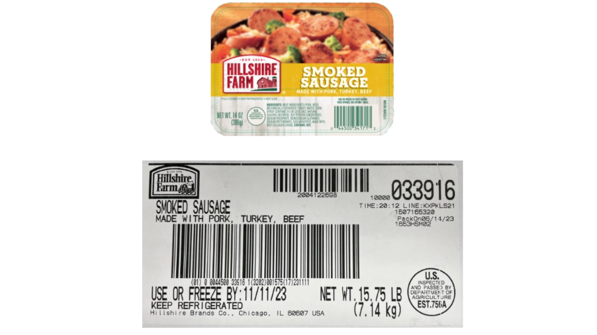 Recall alert Hillshire Farm sausage