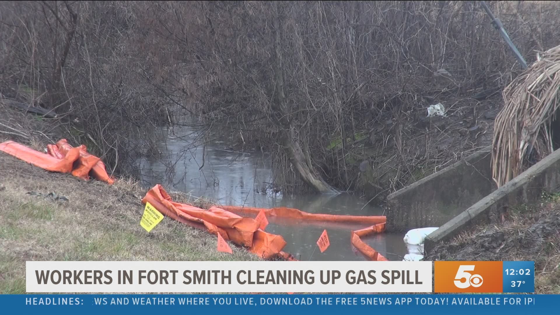 The spill did get into the storm drainage area, but it did not breach any drinking water supplies.