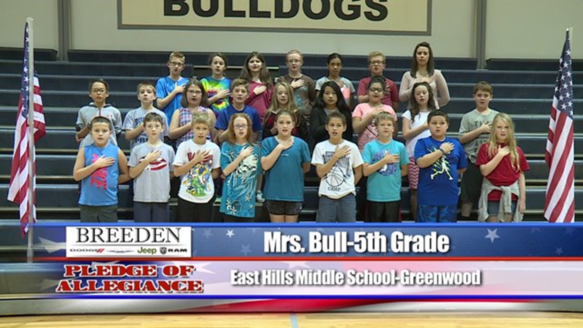 East Hills Middle School, Greenwood - Mrs. Bull - 5th Grade