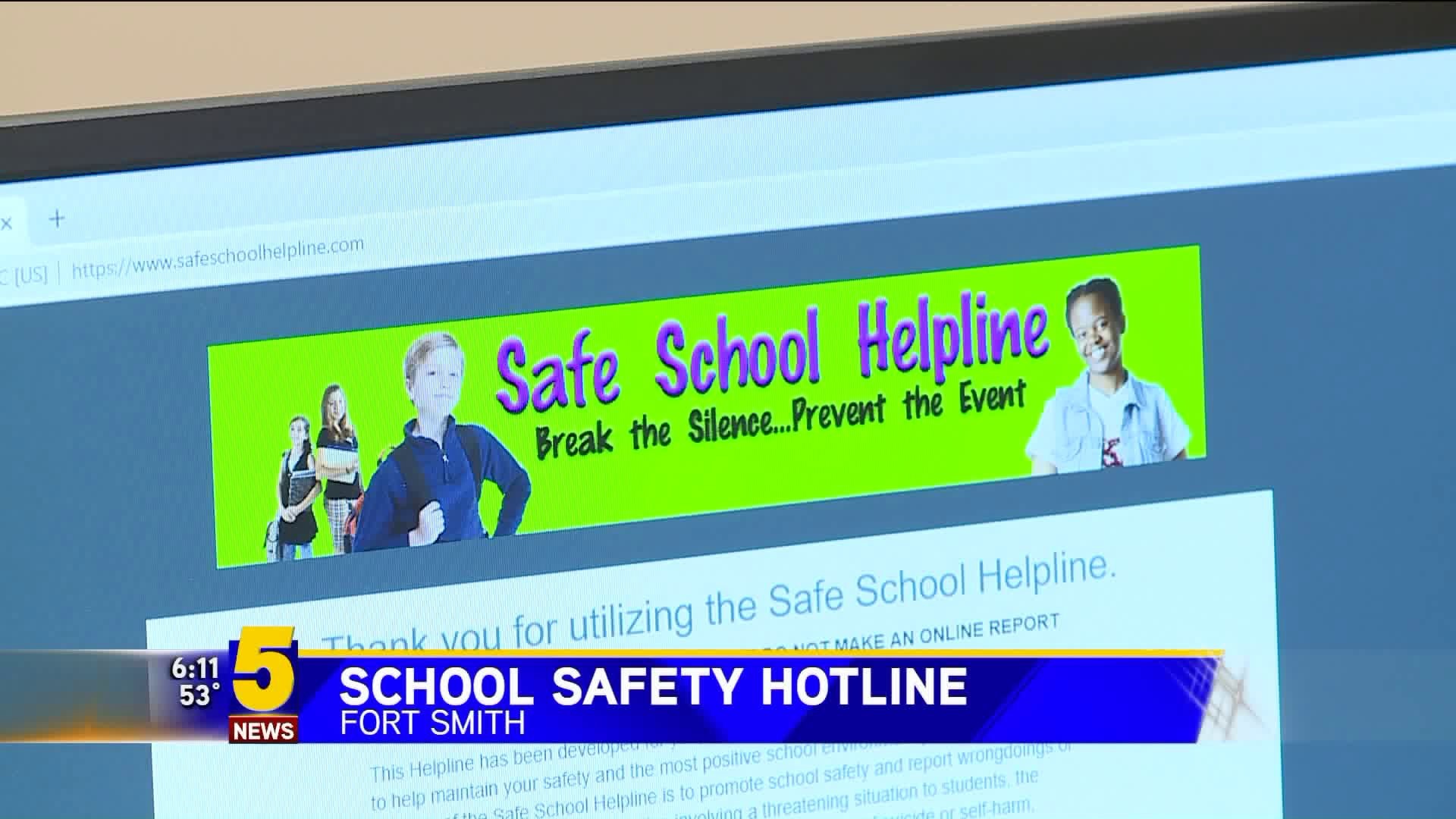 School Safety Hotline For Fort Smith Schools