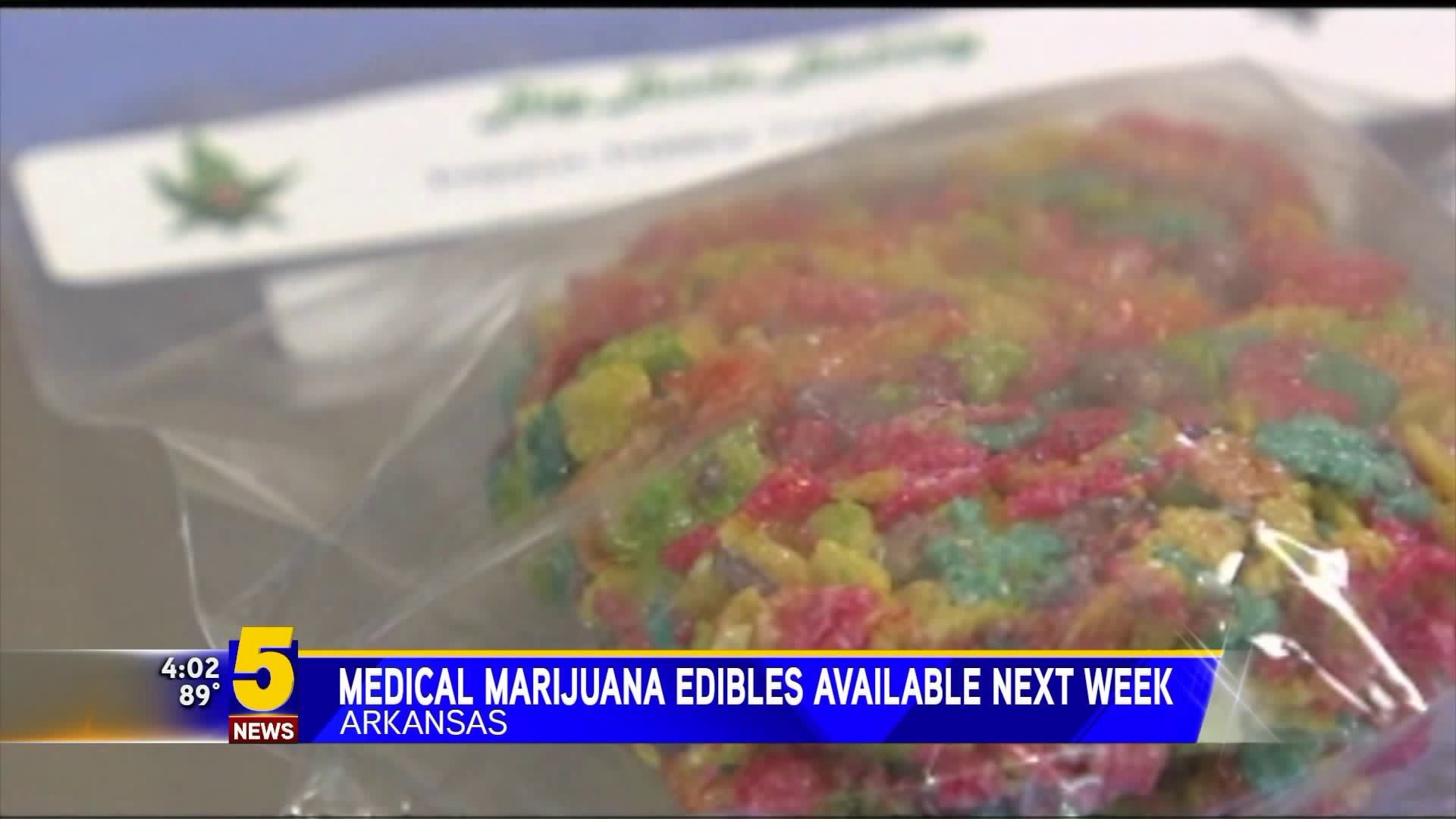 Medical Marijuana Edibles Available Next Week