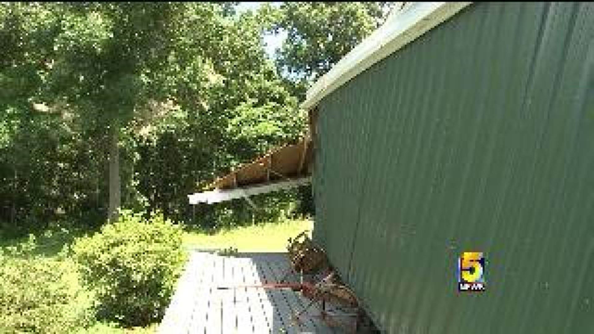 Storm Tears 90 Feet Of Porch Off Of Highfill Home