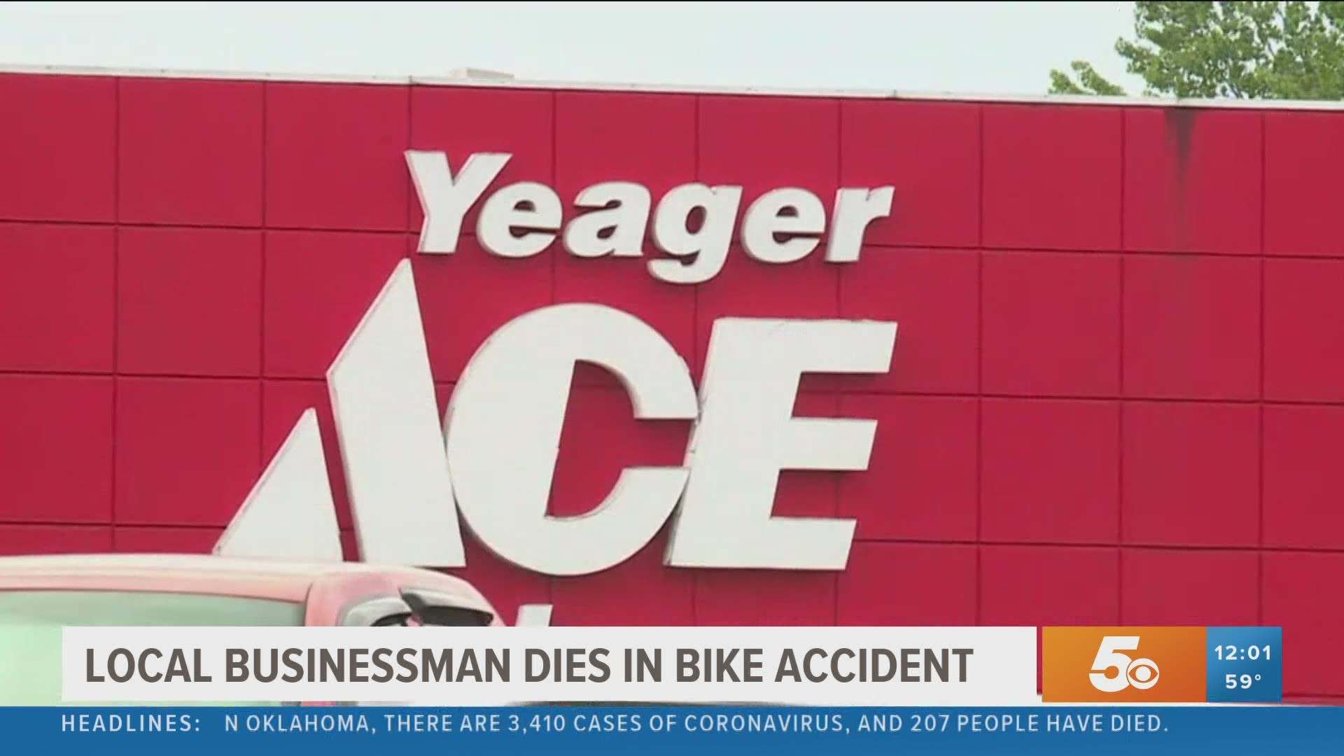 Ed Yeager, the co-owner of multiple Yeager Hardware stores in Fort Smith and Van Buren has died in a biking accident.