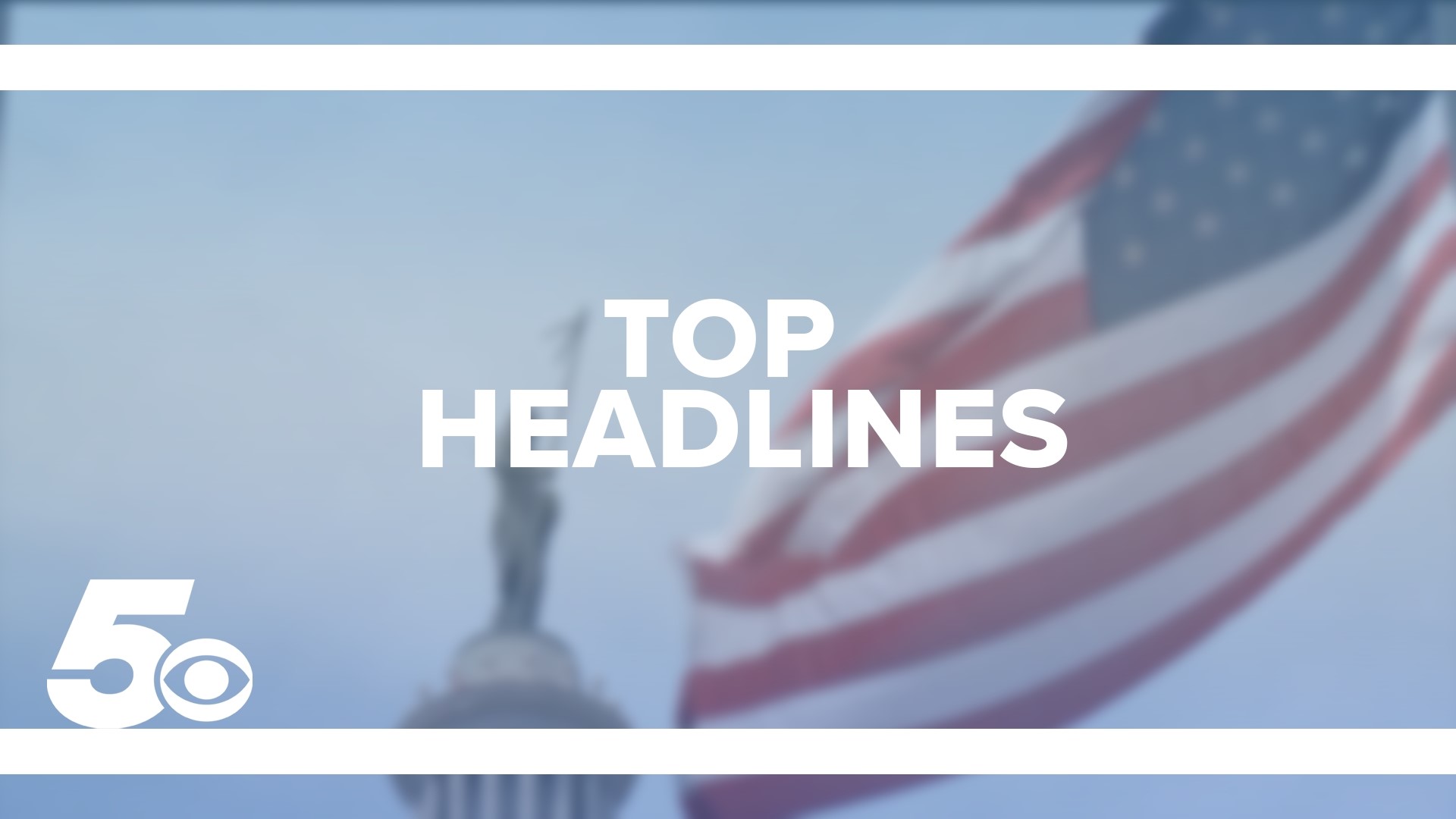 Check out today's top headlines including weather, funding for high-speed internet access, remembering a fallen officer, and more.