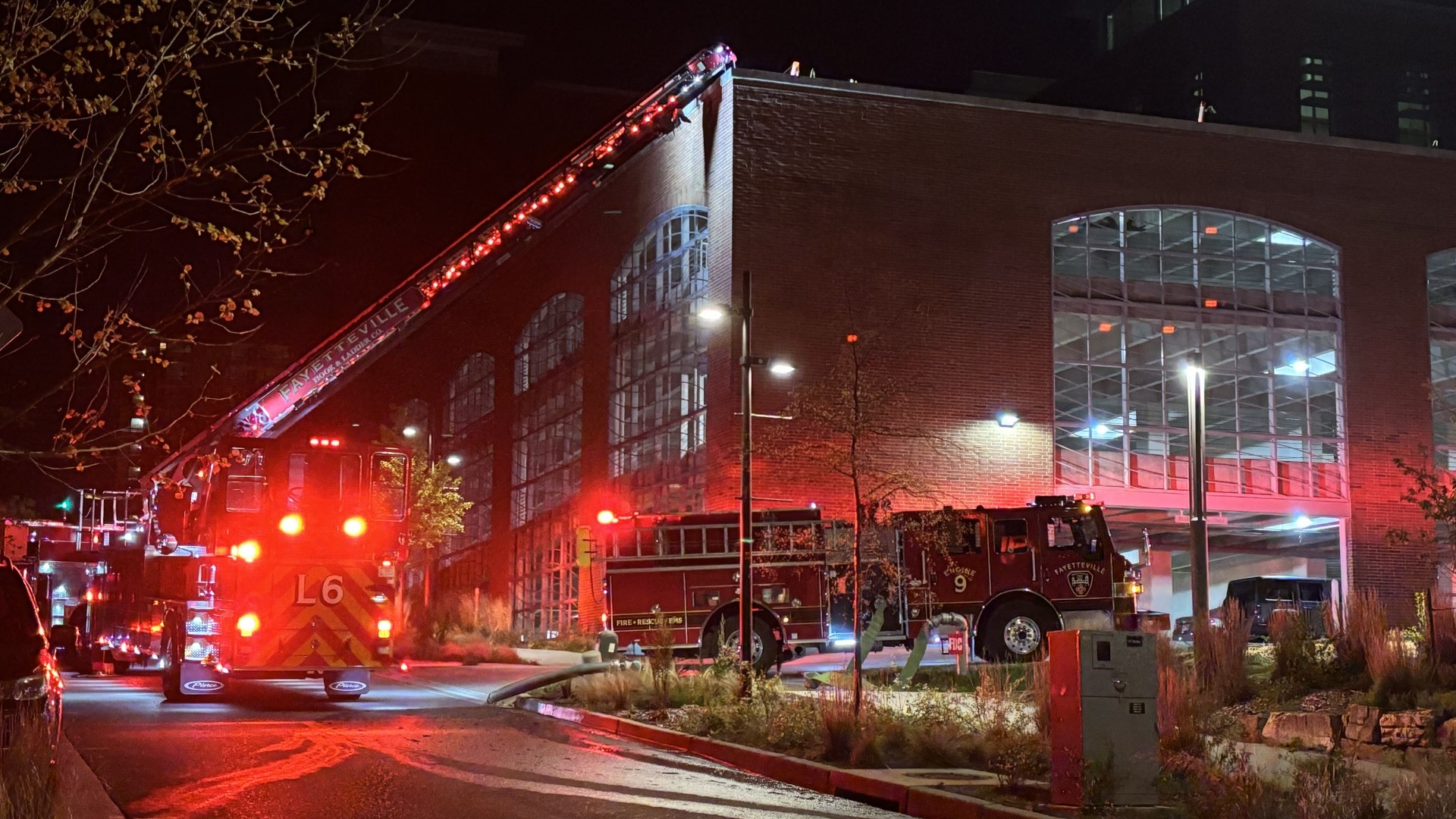ON SUNDAY, APRIL 14, THE FAYETTEVILLE PUBLIC LIBRARY SUFFERED FROM A ROOFTOP FIRE...