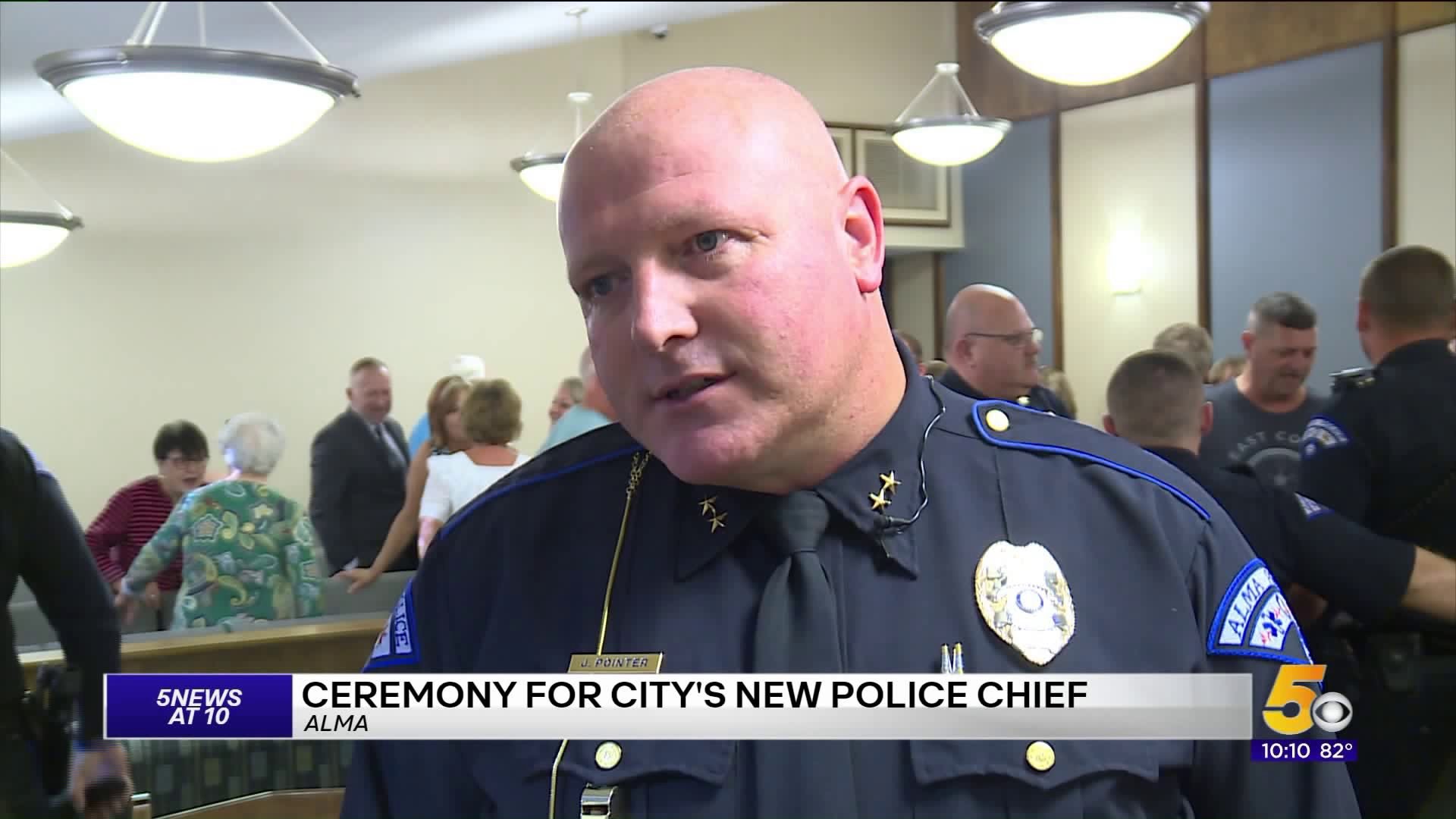 Ceremony Held for New Alma Police Chief