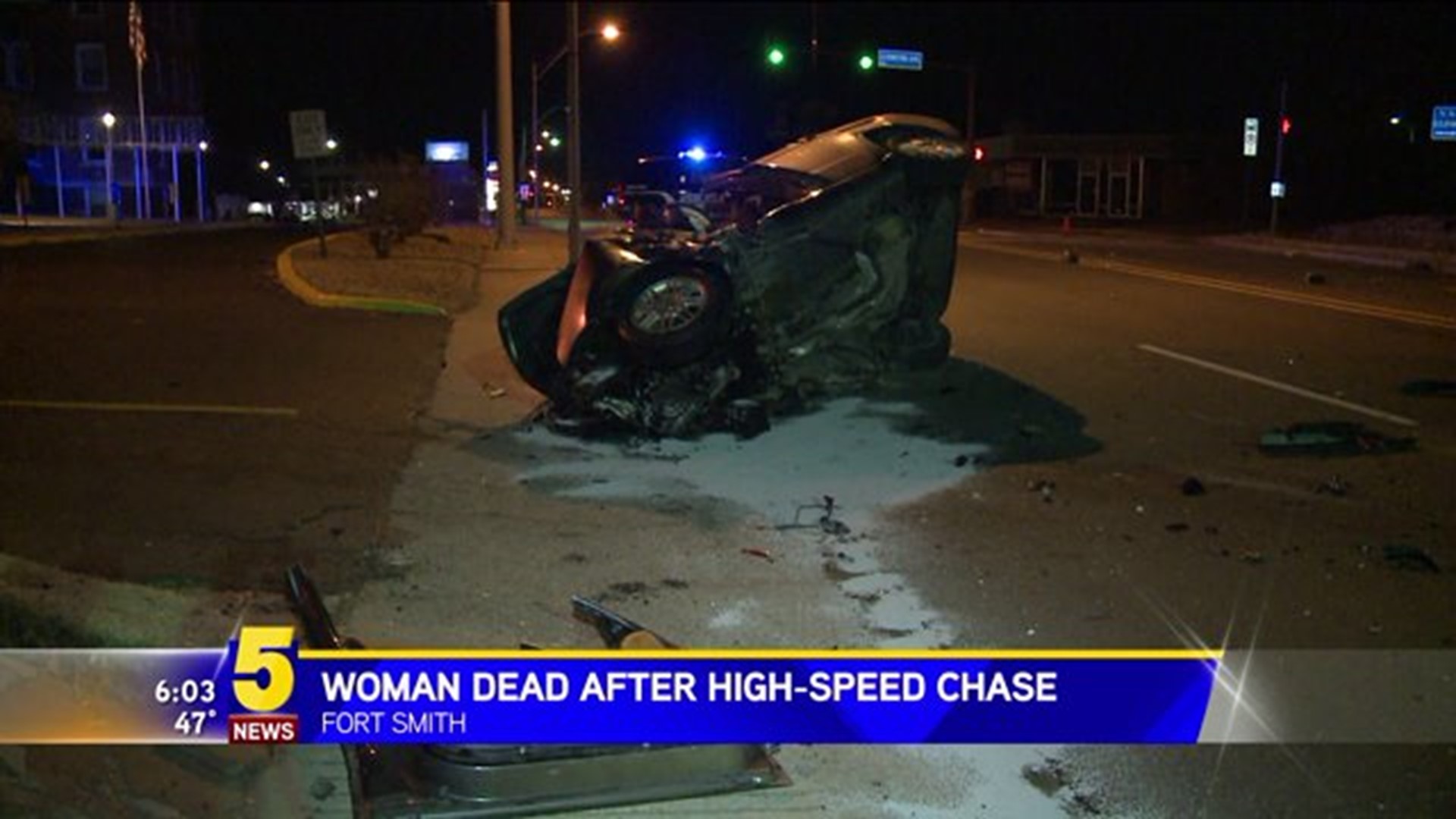 Woman Dead After High Speed Chase