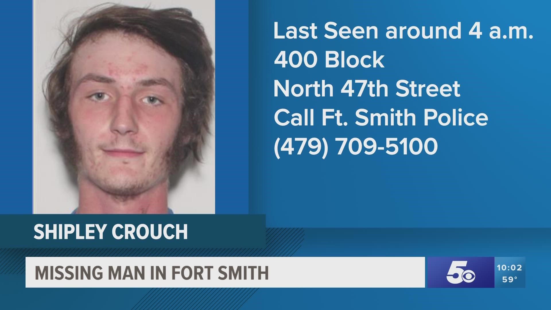 Police say Crouch was last seen in the 400 block of North 47th Street at approximately 4 a.m. Sunday.