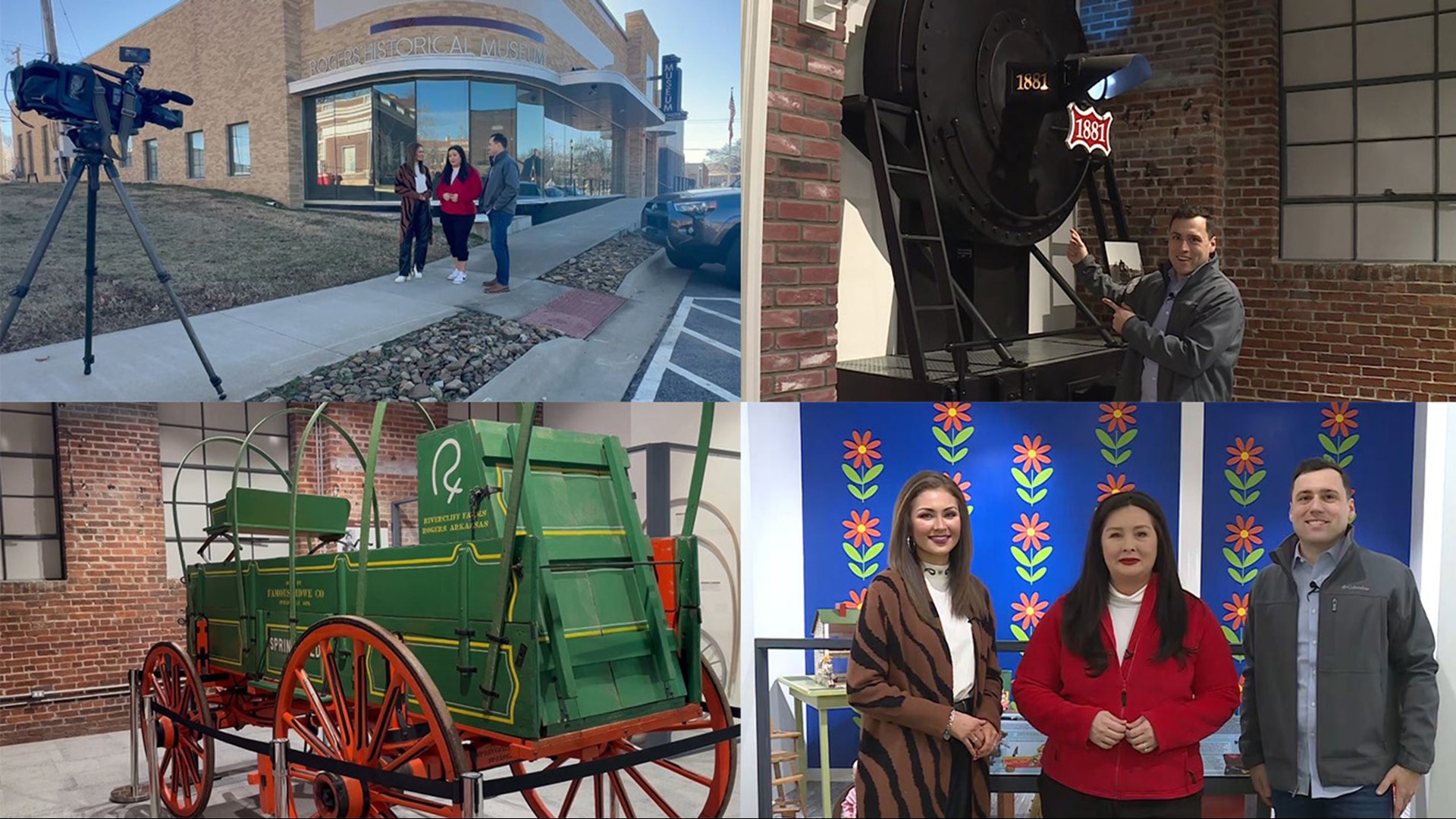 The 5NEWS morning crew brushed up on their Rogers knowledge—from C.W. Rogers to Monte Ne—at the Rogers Historical Museum.