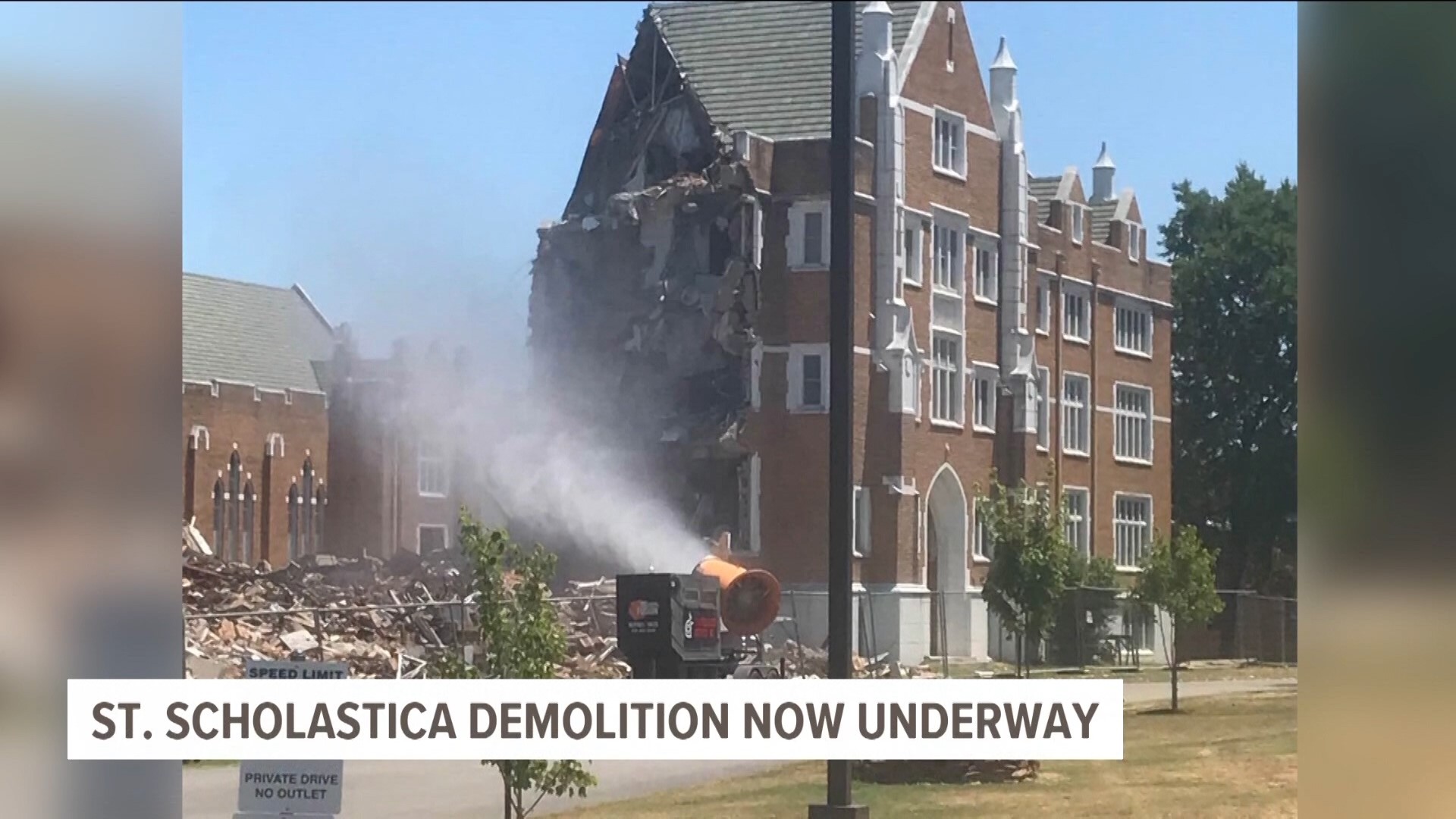 Daily news headlines for July 12, 2022: St. Scholastica demolition underway, protest at Lamar School Board meeting, Pope County casino update.