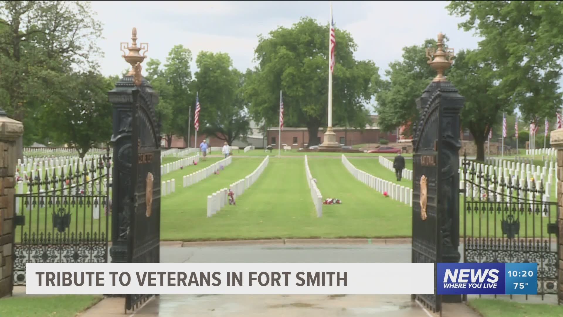 Tribute to veterans in Fort Smith.