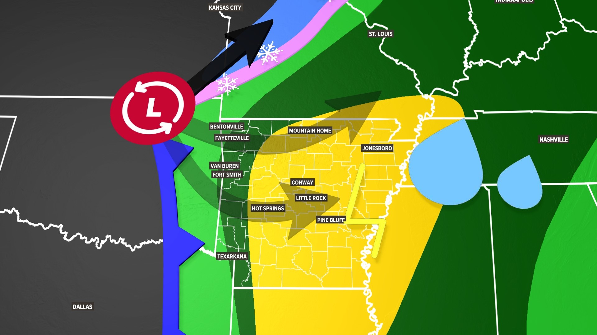 Rain and thunderstorm chances going up for Arkansas this weekend ...