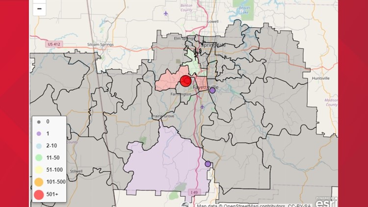 Over 900 customers without power in Fayetteville