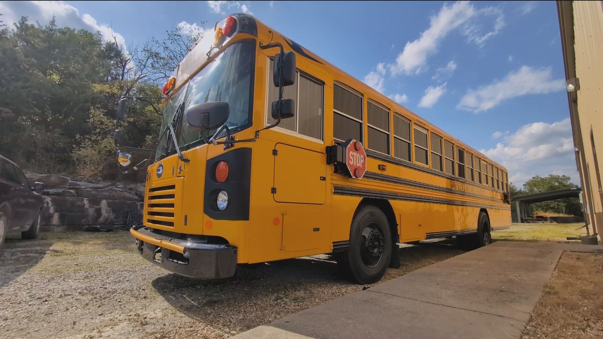 "Back in 2023, we learned that Rogers Public Schools was closing the elementary school here ... We felt like the people of Garfield deserved a community school."