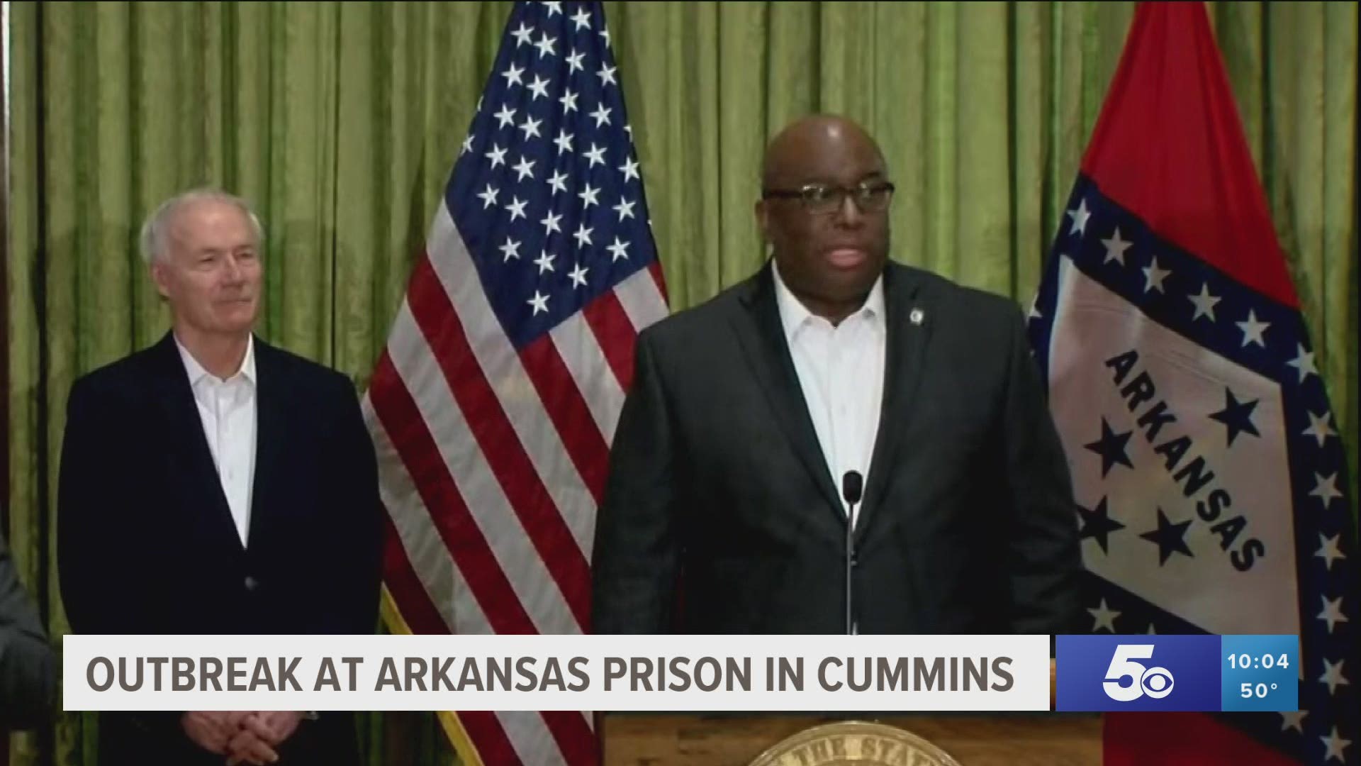 Outbreak at Arkansas prison in Cummins.