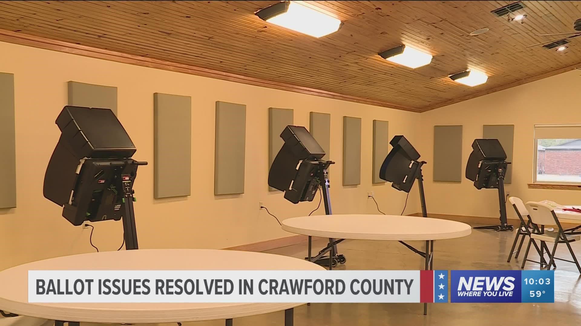 Crawford County residents who went on the first day of early voting found no party affiliation next to candidate's names on their ballots.