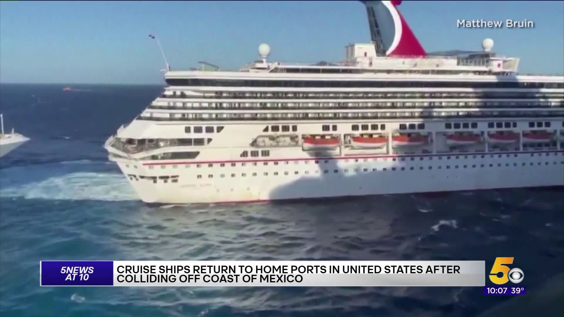 Locals Aboard Carnival Cruise Ships That Collided In Mexico