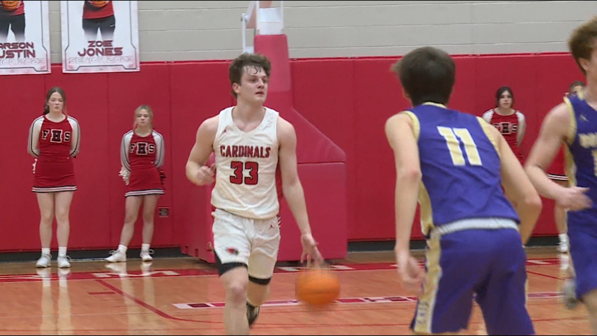 Layne is the leading scorer on his father Johnny's 29-0 Cardinals boys' basketball team.