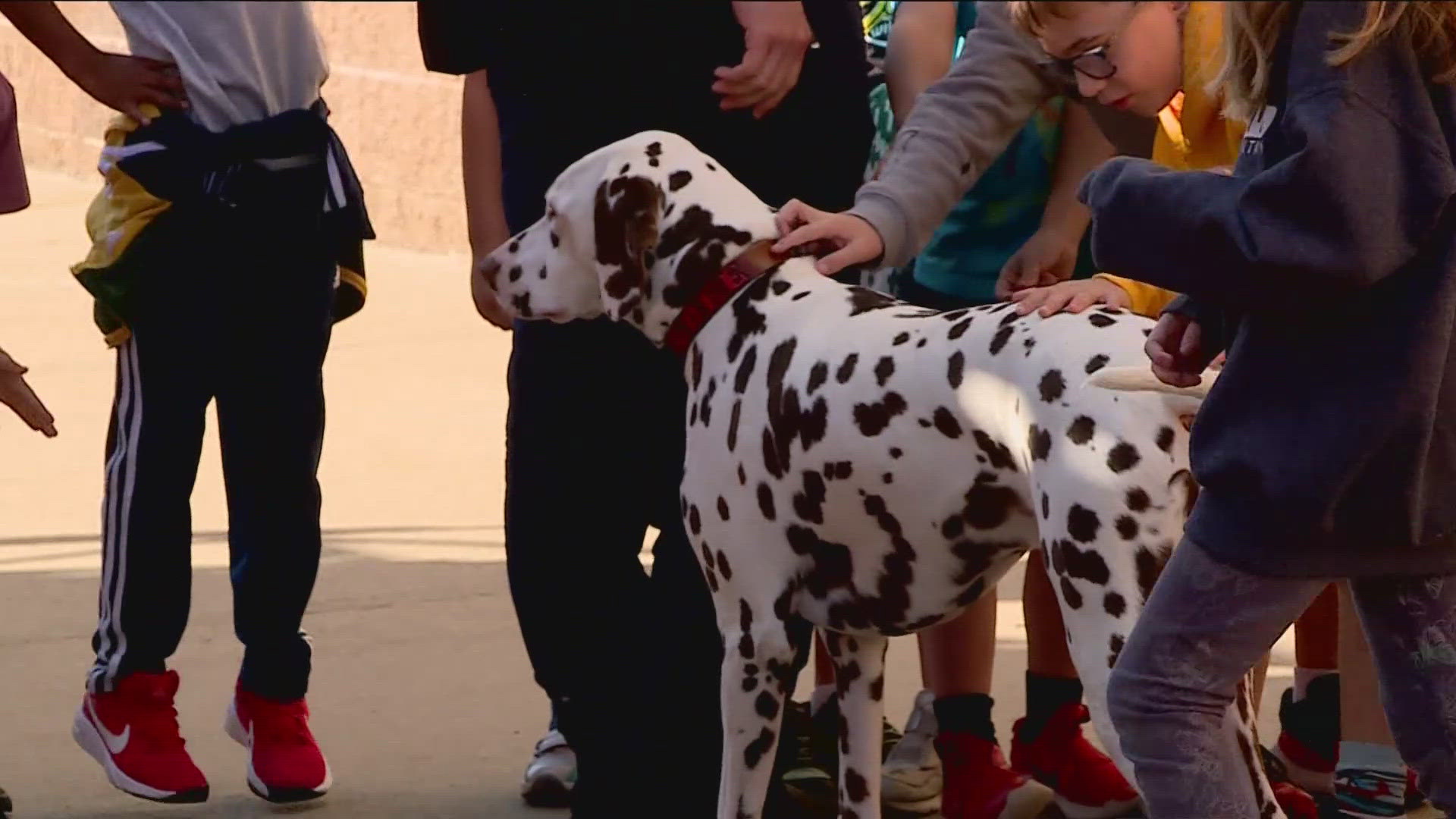 Crews will take these lessons to several other schools this week during Fire Safety Week.