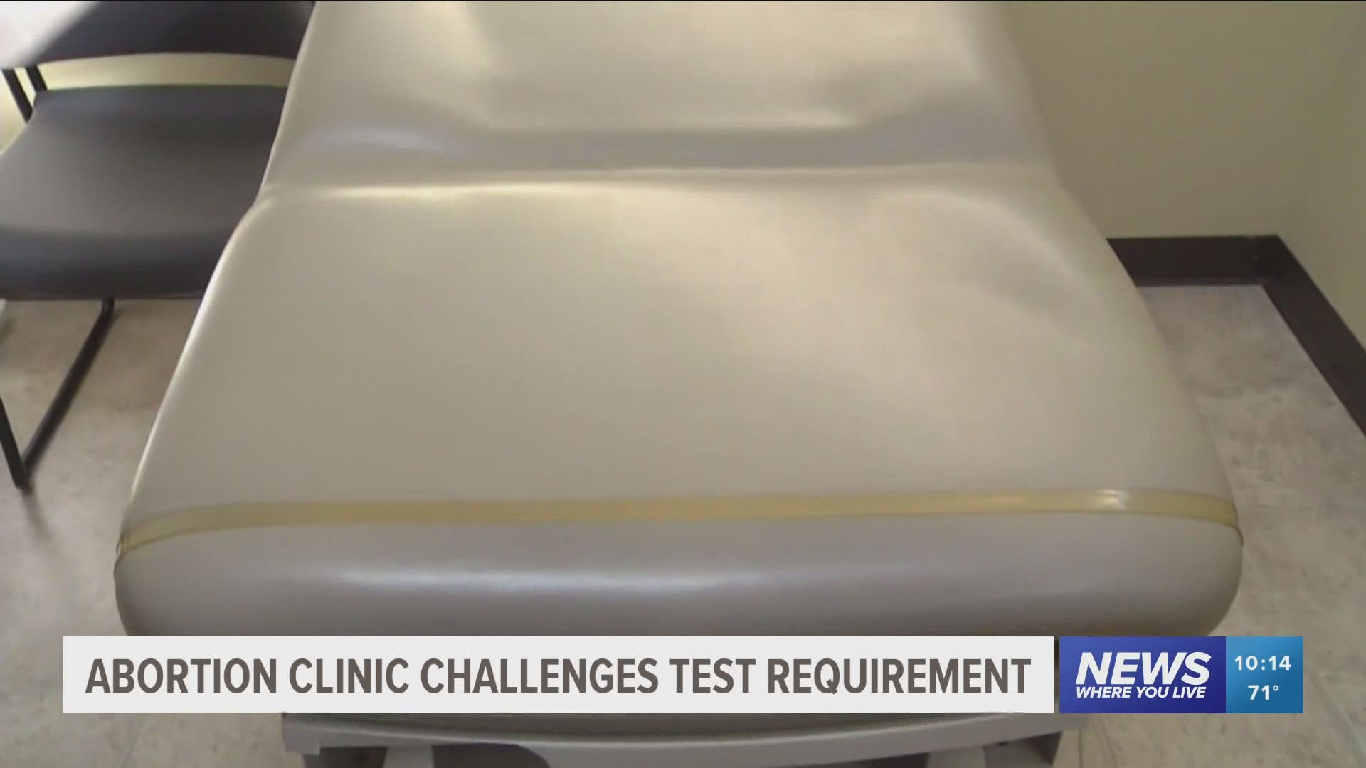 Abortion clinic challenges test requirement