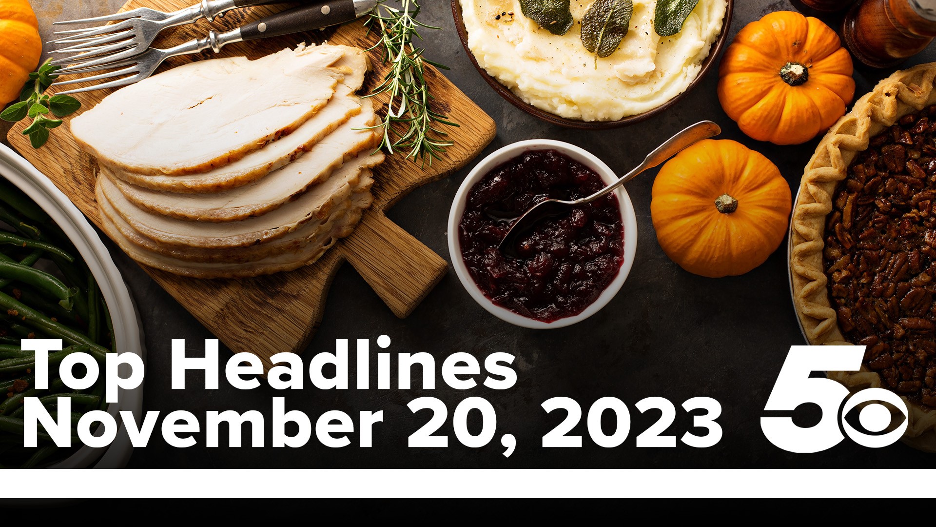 It's Thanksgiving week! Today's top headlines will help you get prepared for the holiday ahead.