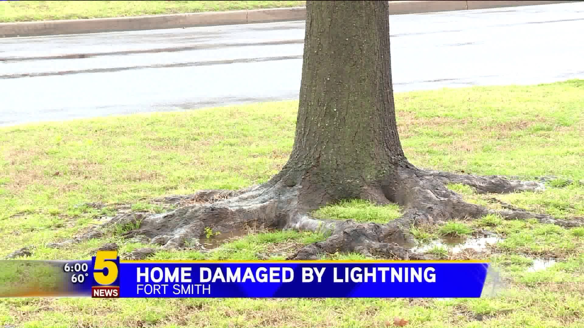 Home Damaged By Lightning