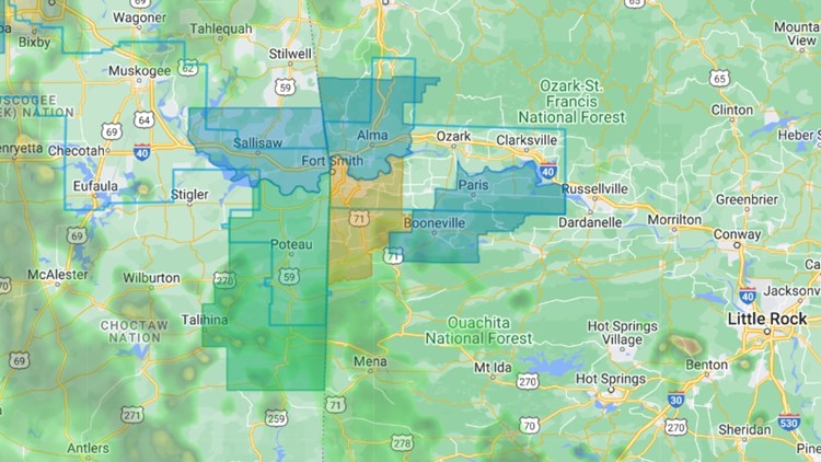 Over 1,000 customers affected by power outage in Sebastian County