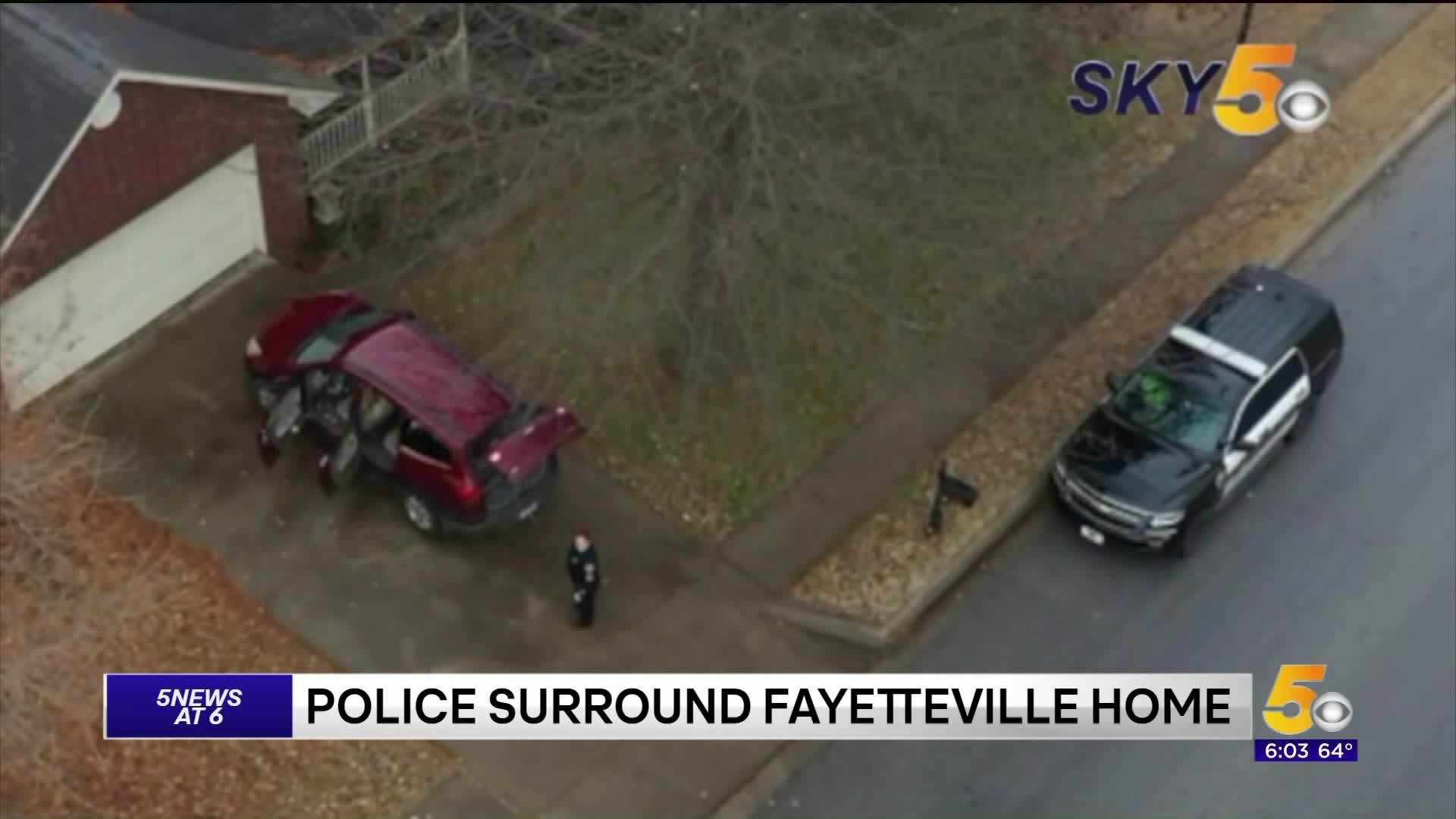 Police Surround Fayetteville Home