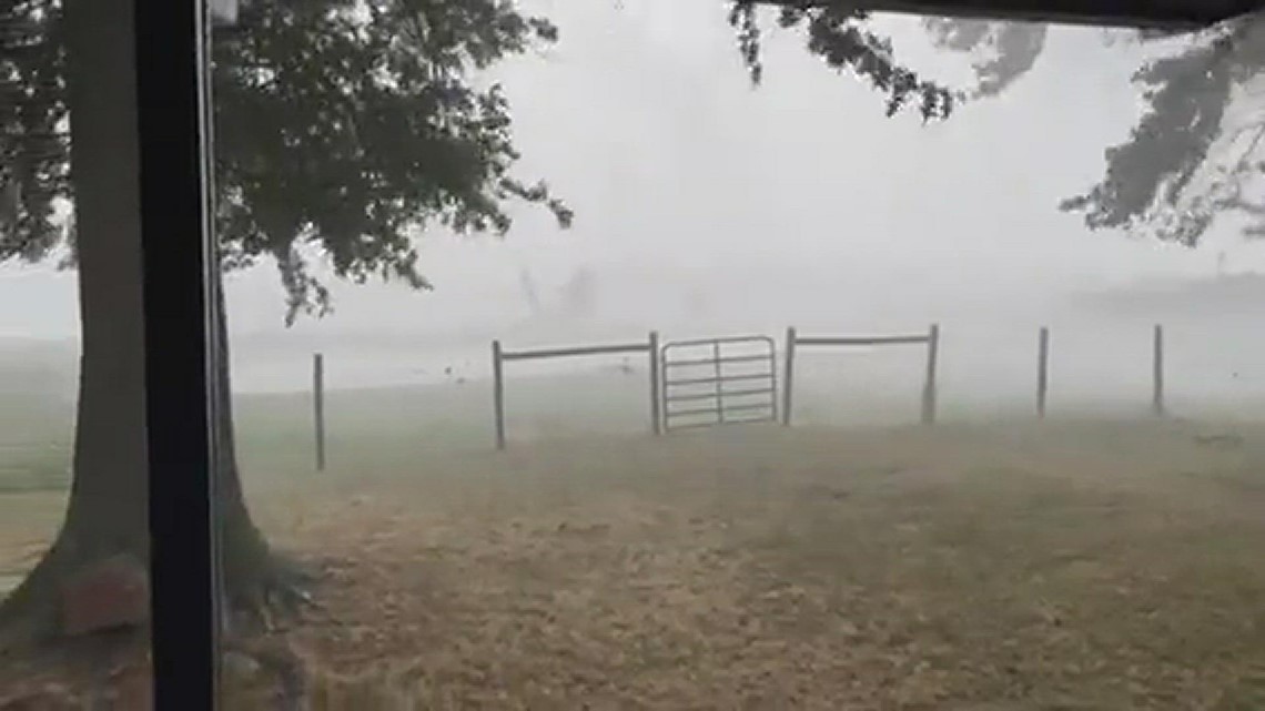 Local cloud burst at Roland, Ok