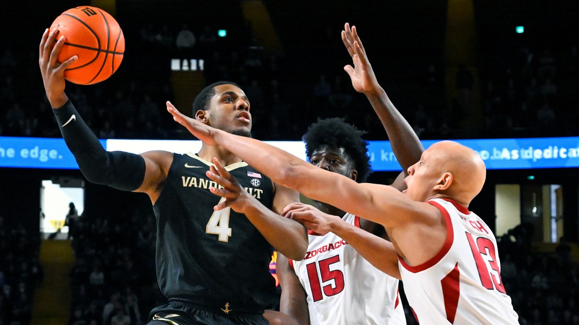 #15 Arkansas Falls At Vanderbilt 97-84 After Commodores' Big 2nd Half ...