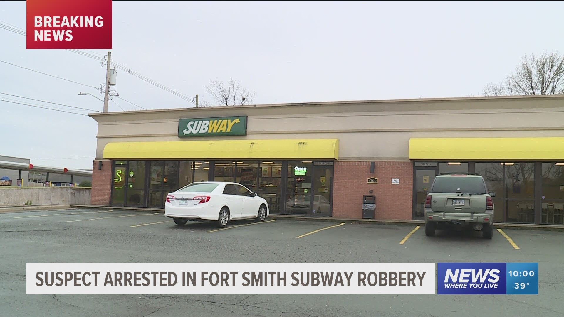 Suspect arrested in Fort Smith Subway robbery