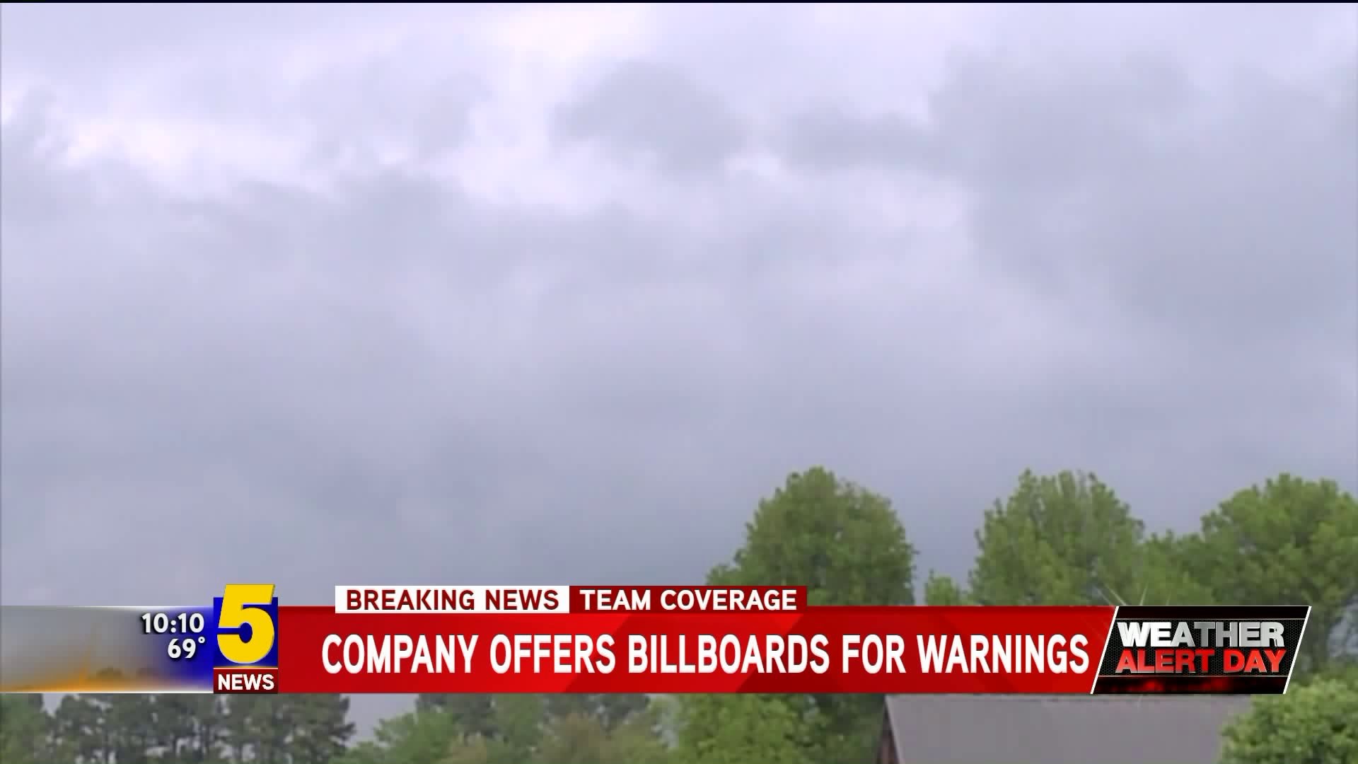 Company Offers Billboards for Severe Weather