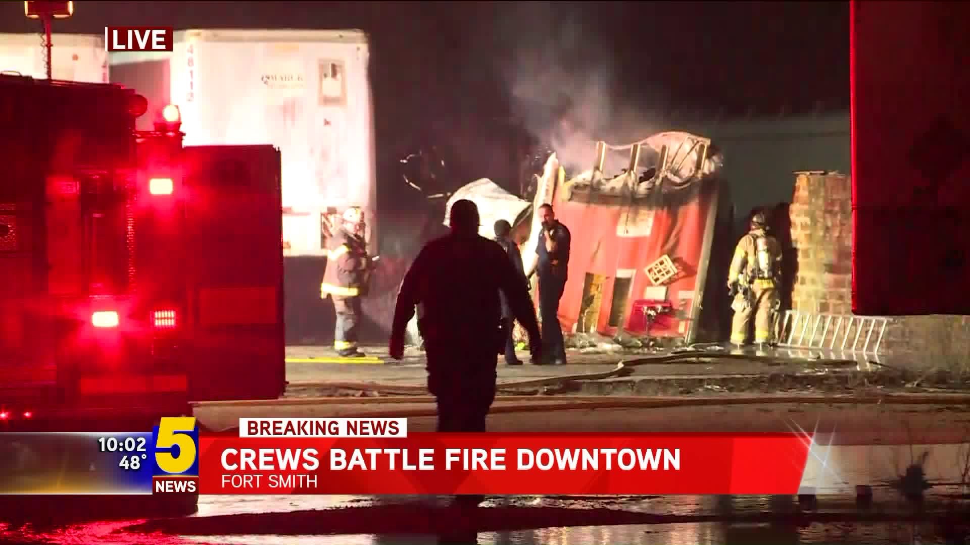 Crews Battle Fire Downtown Fort Smith