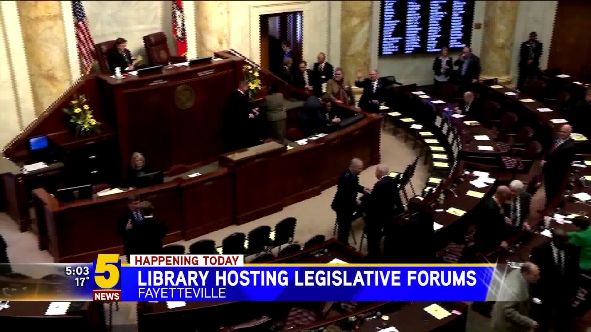 Legislative Forums in Fayetteville