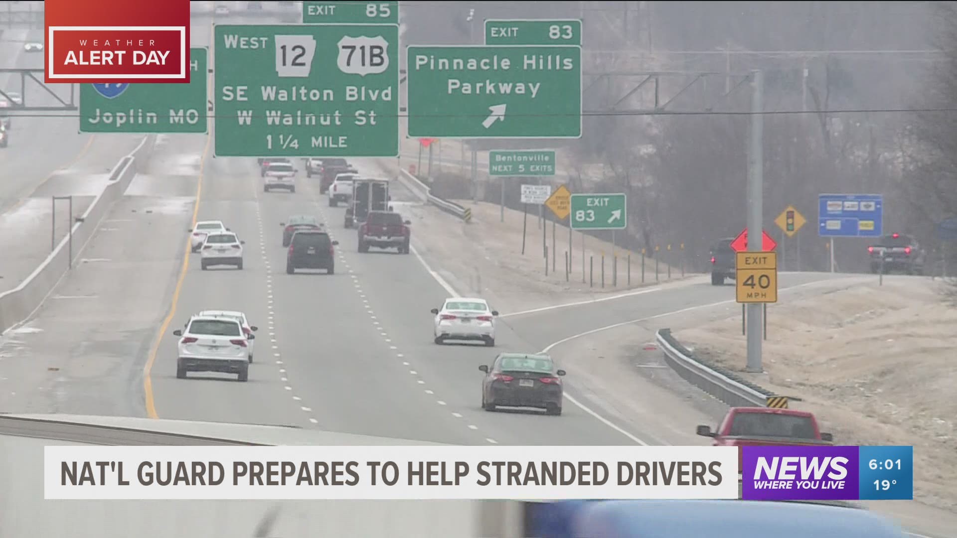 National Guard prepares to help stranded drivers during winter weather