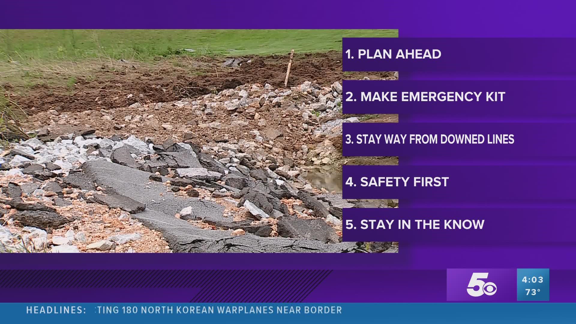 SWEPCO released five safety tips ahead of the storms.