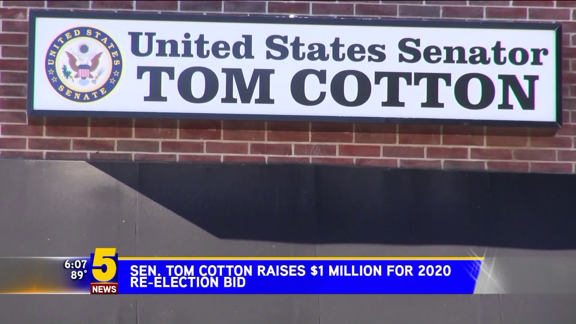 Sen. Tom Cotton Raises $1 Million For 2020 Re-Election Bid