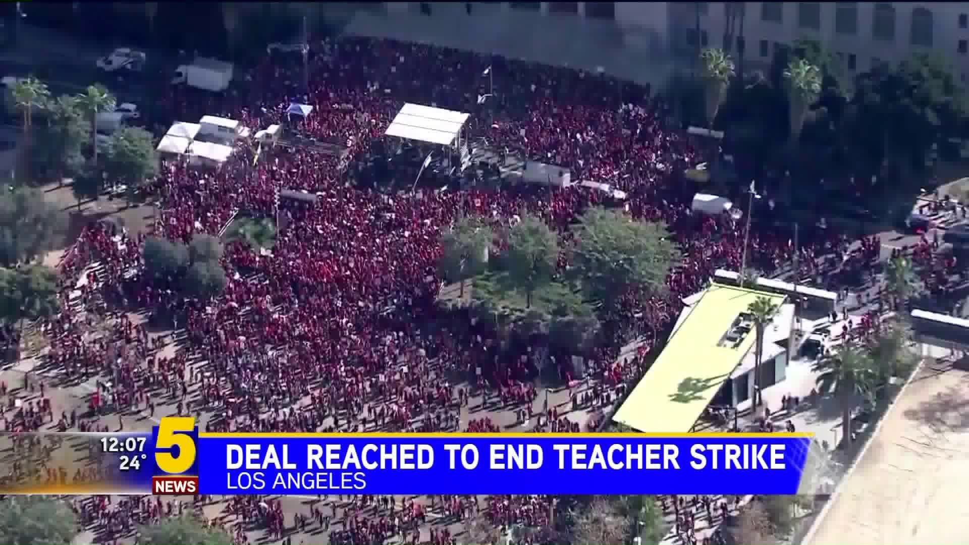 Deal Reached To End LA Teacher Strike