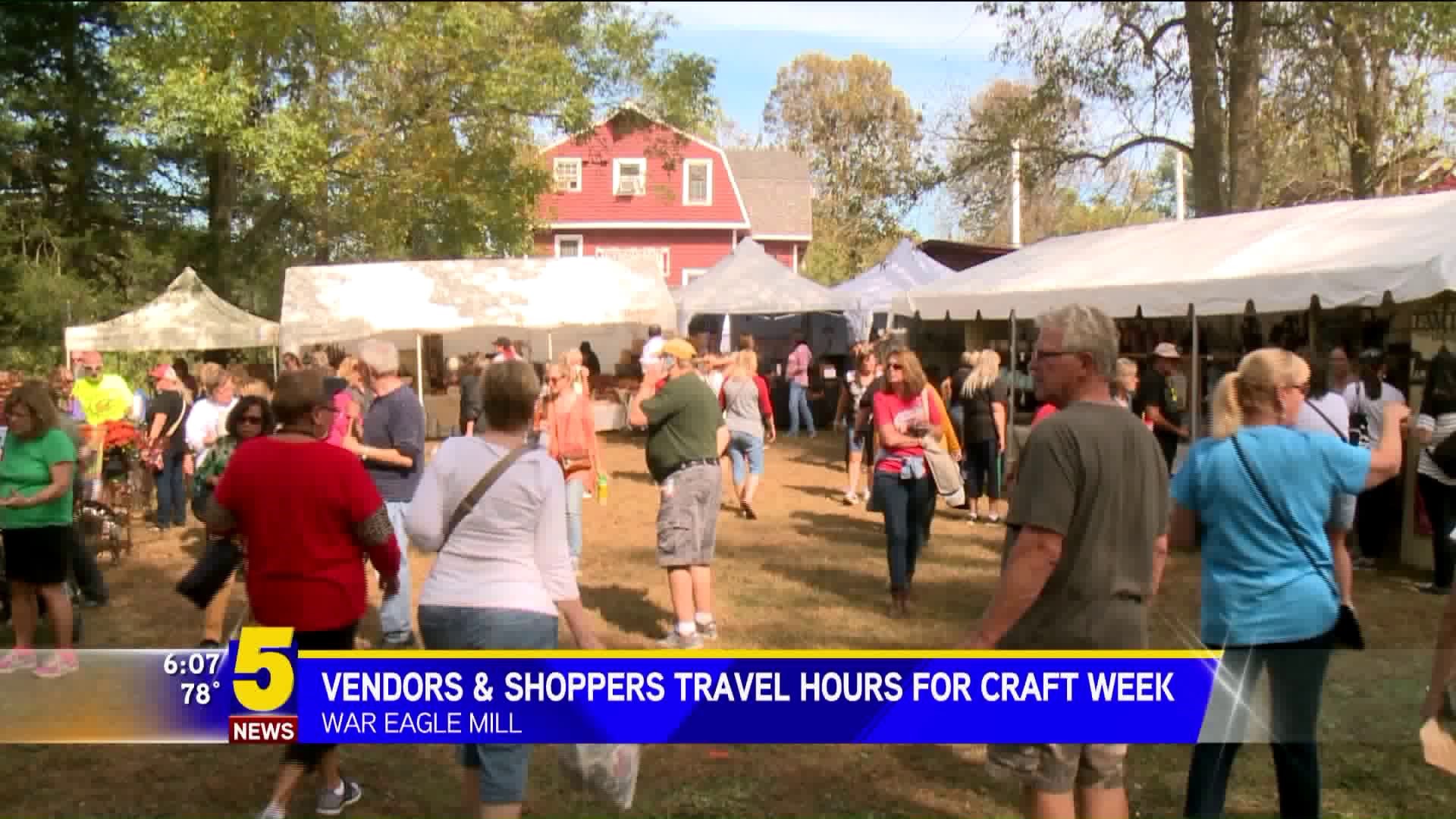 Vendors & Shoppers Travel Hours For Craft Week