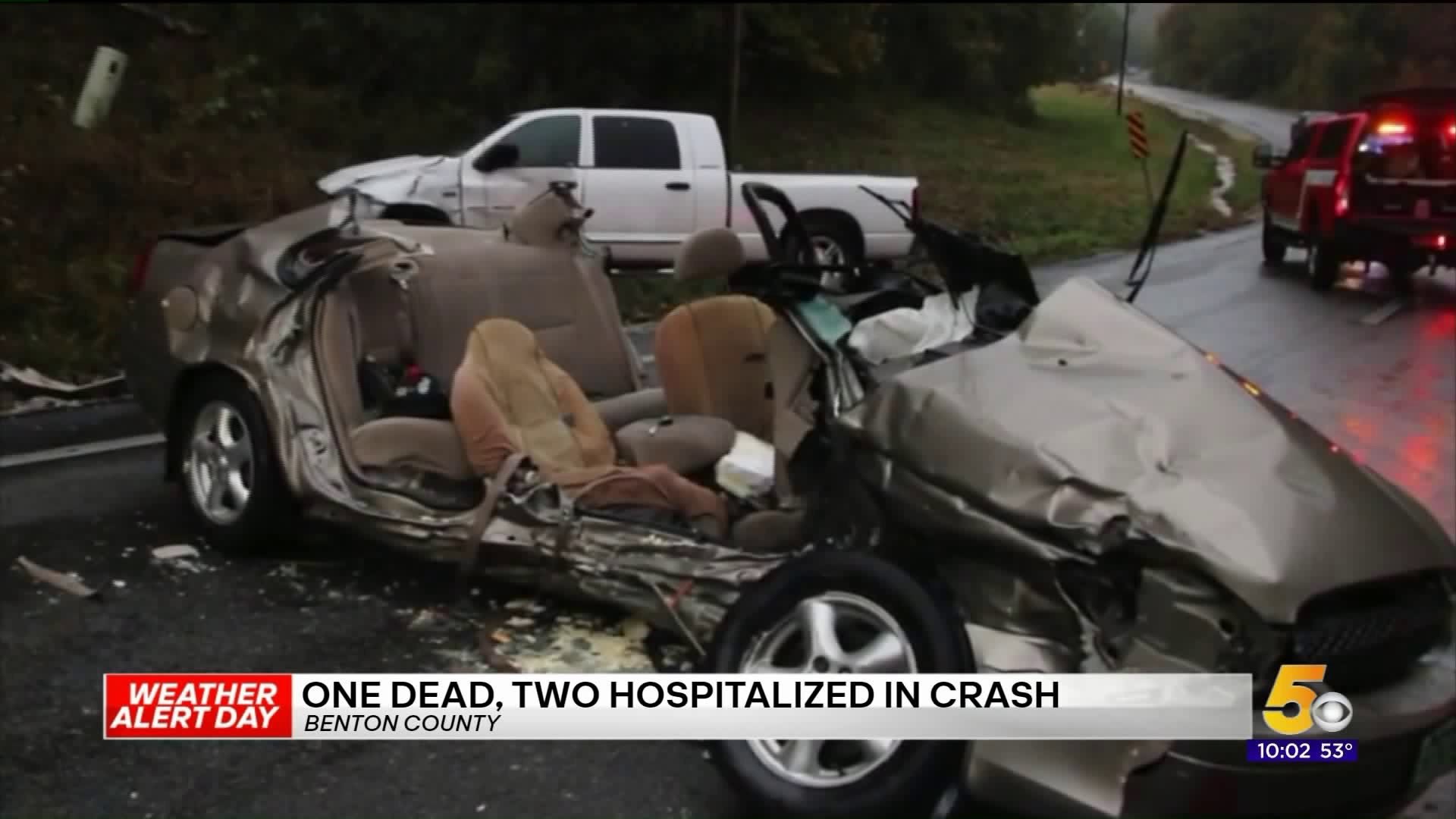 One Dead, Two Hospitalized in Crash in Benton County