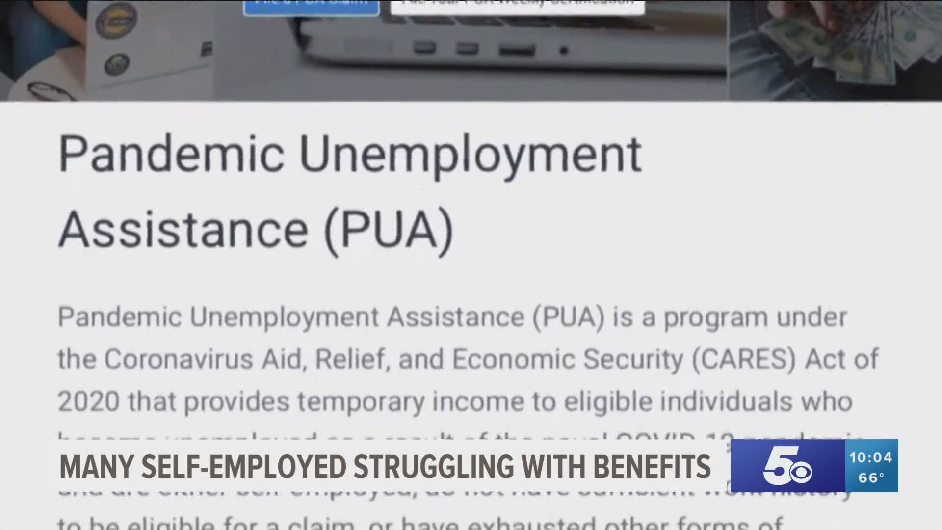 Good news for self-employed people in Arkansas, the state's pandemic unemployment assistance (PUA) website is back up and running.