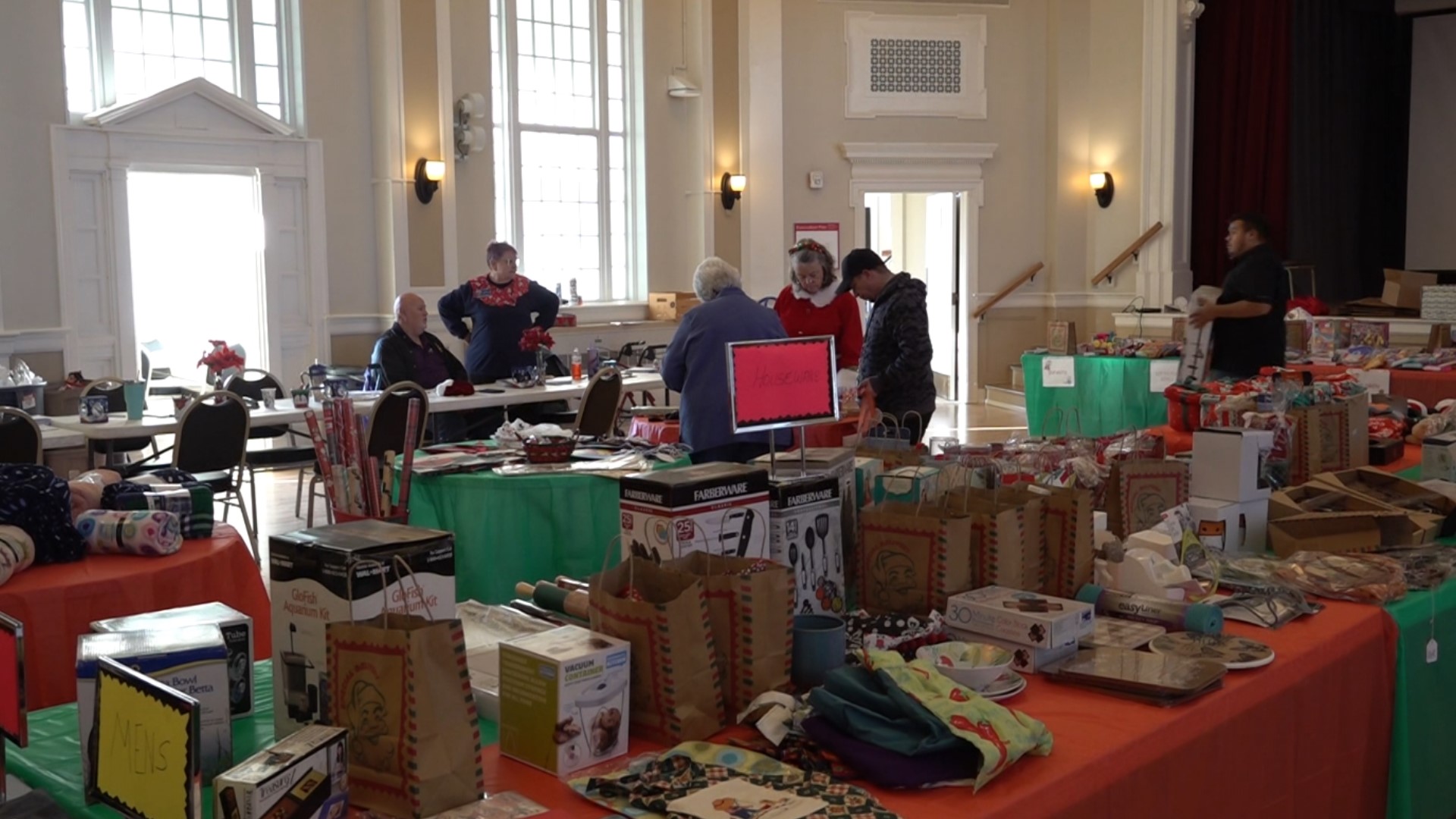 The Fayetteville community donates items for veterans to Christmas shops at no cost.