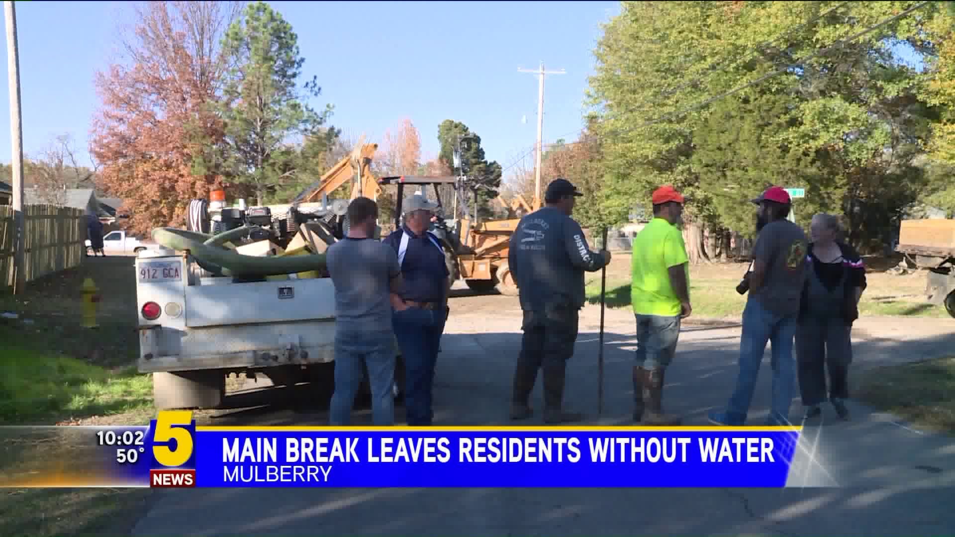 Main Break Leaves Residents Without Water
