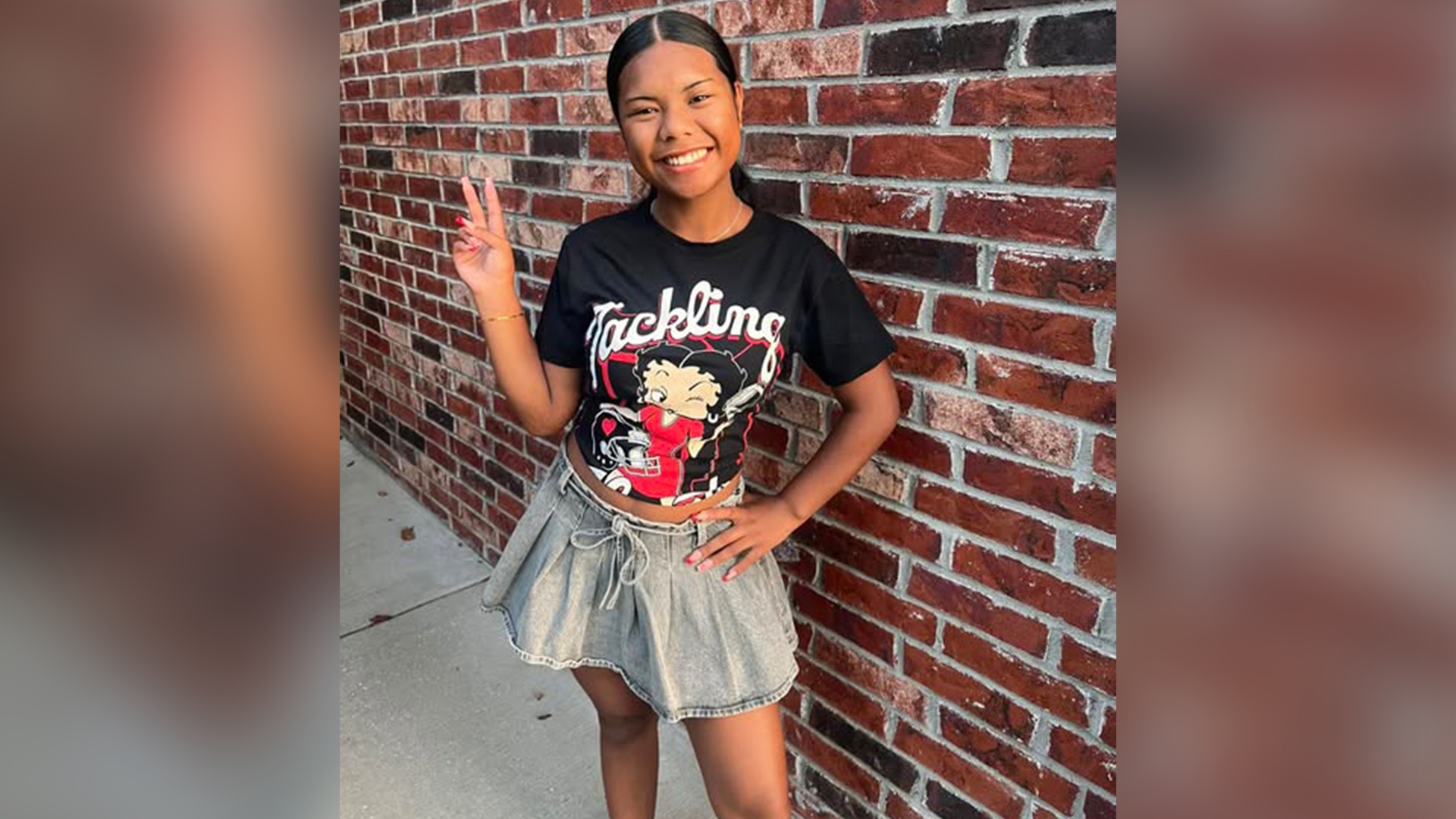 Nediea is five feet tall with brown eyes and straight black hair. She was last seen wearing black leggings, a gray sweatshirt, and carrying a gray backpack.