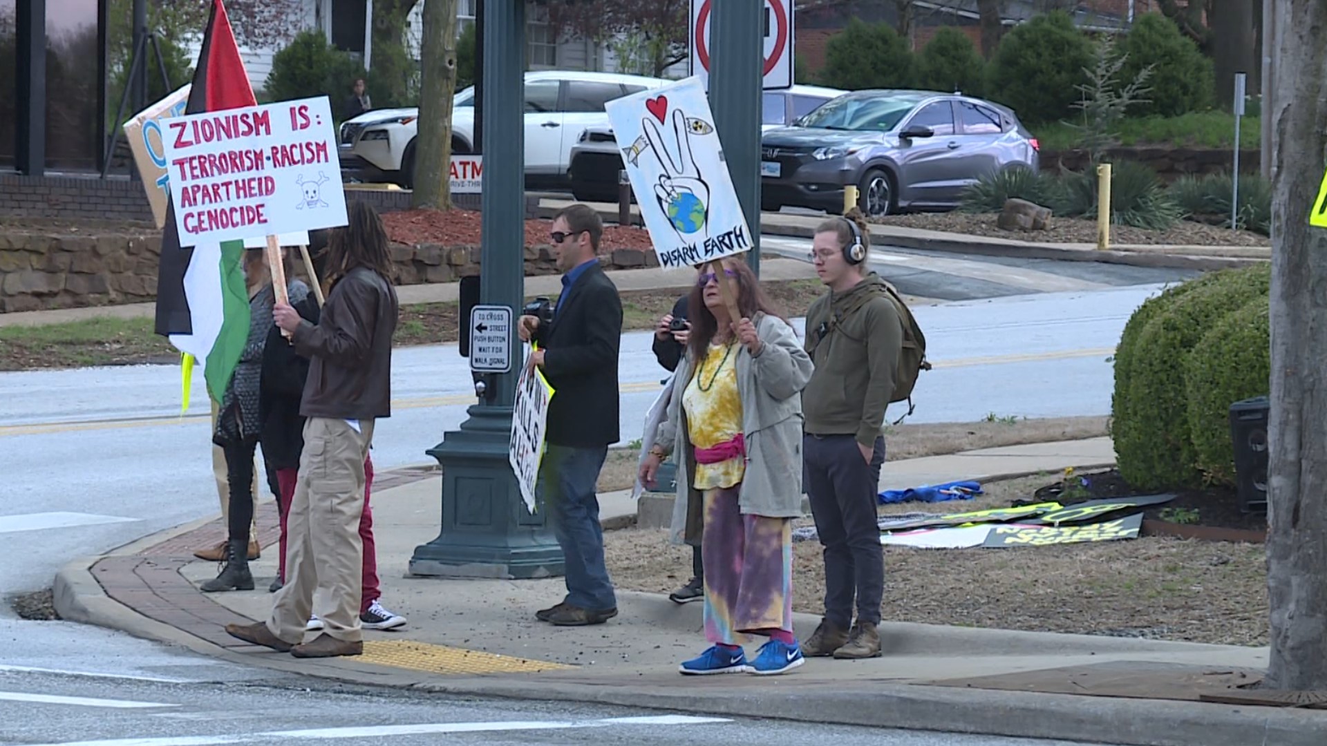 A "No More War" peaceful protest was held in Fayetteville this weekend.