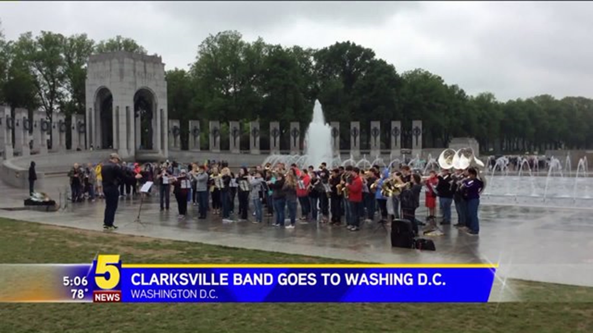Clarksville High School Band Plays in Washington D.C.