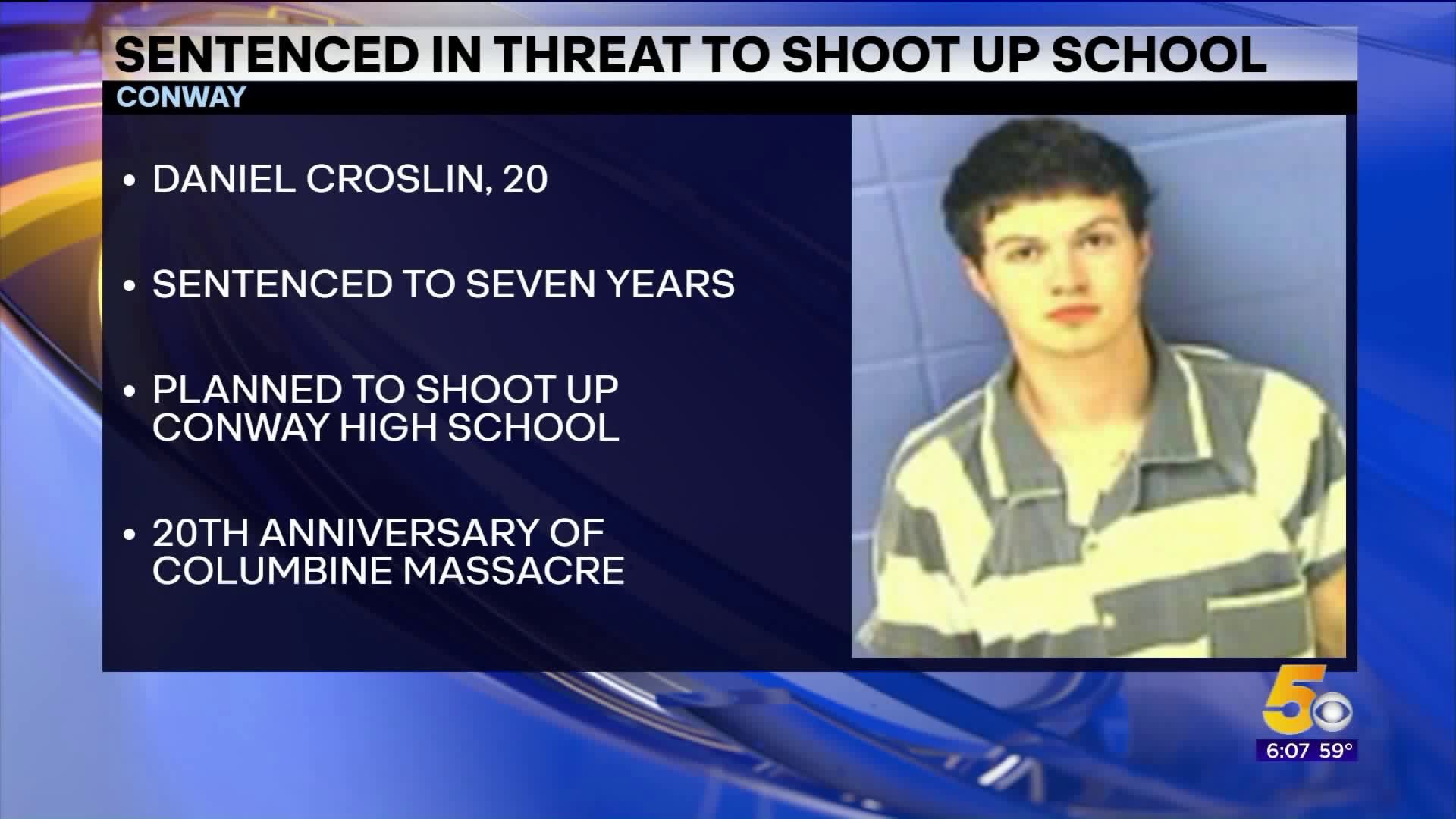 Conway Man Sentenced In Threat To Shoot Up High School